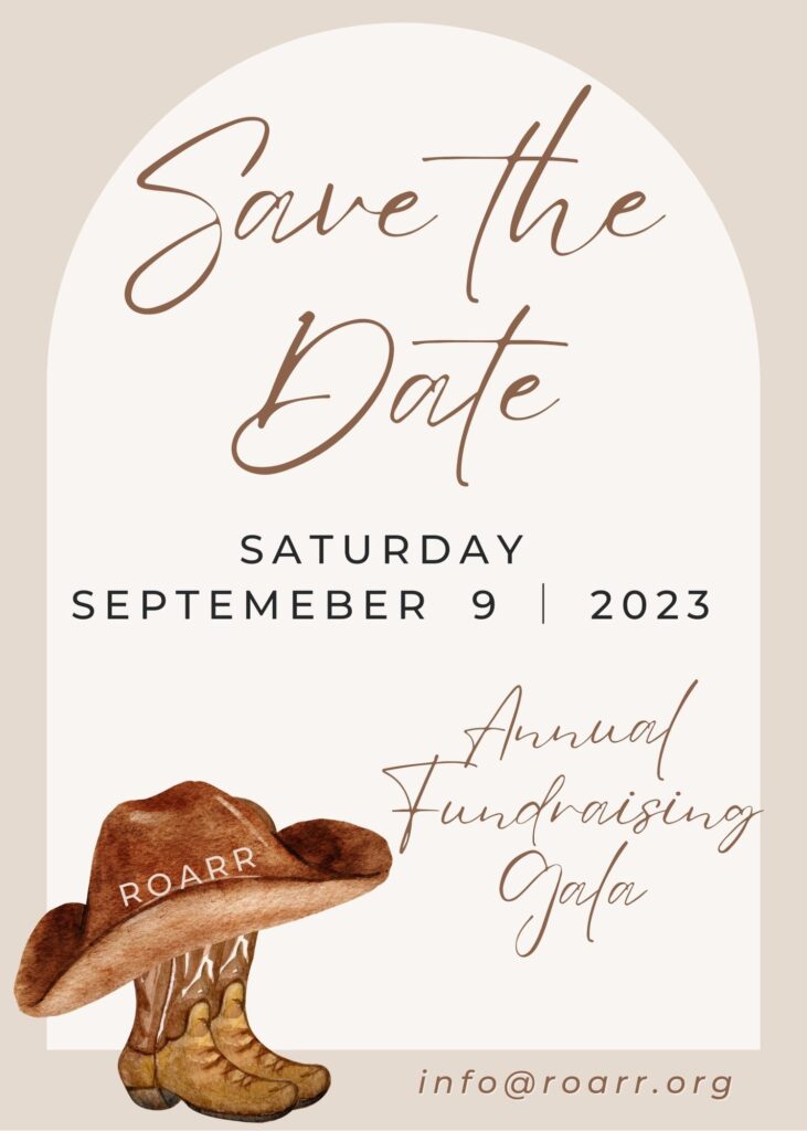 ROARR Fundraiser Gala Save the Date