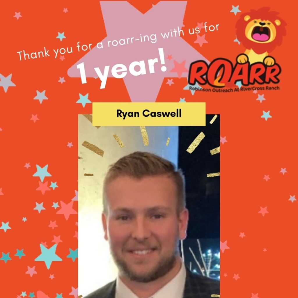 Ryan Caswell: 1 year ROARR anniversary.